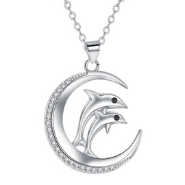 Hifeeled Women's Necklace 925 Sterling Silver Pendant Original for Women Jewellery Christmas Gifts for Mother Wife Daughter, Sterling Silver