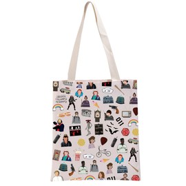 PYOUL ST TV Show Inspired Gift ST TV Show Elements Friends Don’t Lie Tote Bag Upside Down Handbag ST Fandom Merch Eleven Fan Gift (Dont Lie Tote)