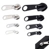 8 PCS Zipper Repair Kit Spare Zipper Pull 4 Sizes