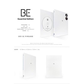 BTS - BE (Essential Edition) Album+On Pack Poster+Extra Hologram Photocards Set