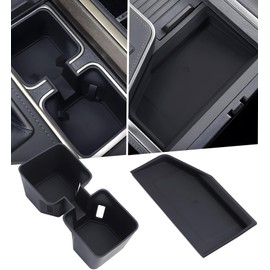 KATORN Cup Holder Insert & Wireless Charging Protective Mats for Lexus GX550 2026 2025 2024, Center Console Interior Accessories Slicone Cup Holder & Wireless Charger Cover Pad for 2024-2026 GX 550