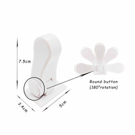 Children's Window Lock, Child Safety Window, Child Safety Balcony Door, Door Handle Lock for Child Safety Door, Child Safety Window (White)