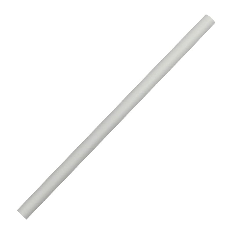 White Paper Straws (10mm x 200mm) - Pack Size 200