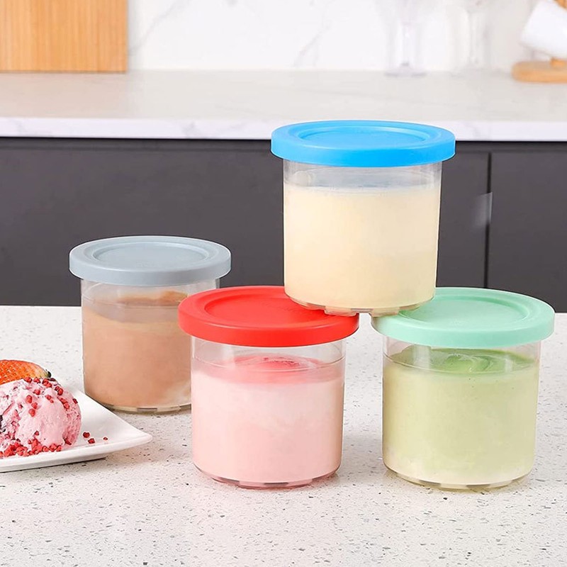 Ice Cream Pints Transparent Reusable Pints Homemade Ice Cream Container