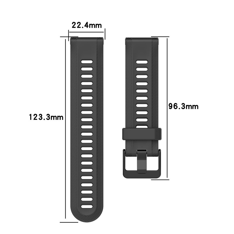 22.4mm Quick Release Watch Band for Garmin Forerunner 955 Descent