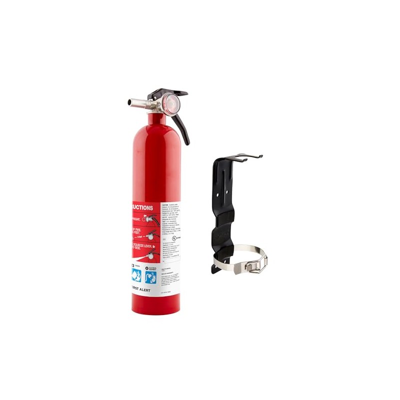 First Alert Fire Extinguisher for Home, Standard Rechargeable Compliance Unit,