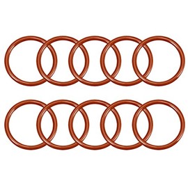uxcell Silicone O-Ring, 34mm Outside Diameter, 27.8mm Inner Diameter, 3.1mm Width, VMQ Seal Rings Sealing Gasket Red, 10PCS