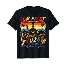 Our First Baecation 2026 Matching Couple Cruise Trip T-Shirt