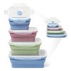 ICHC Set of 4 Collapsible Food Storage Containers - Space-Saving