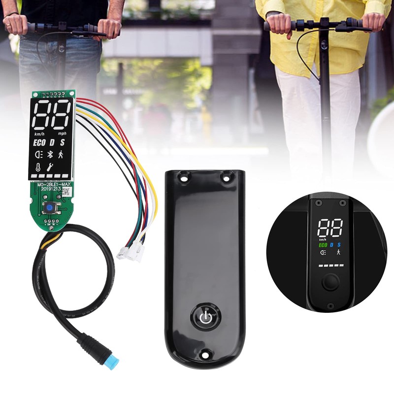 Vvikizy Tablero de Instrumentos con Pantalla Digital BT para Patinete