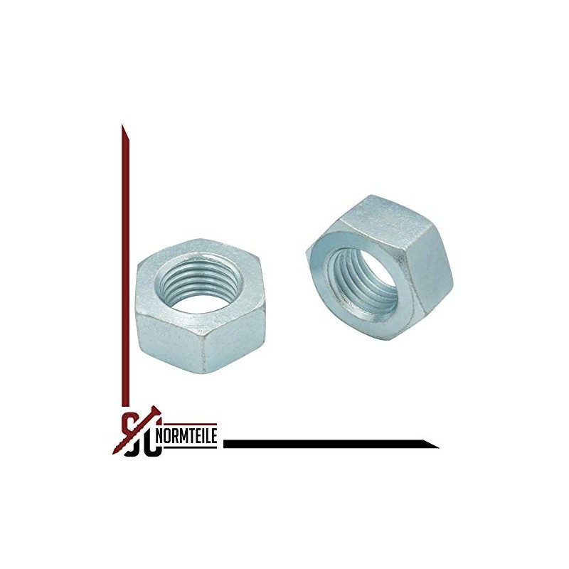 Hexagonal nuts (standard design) - M10 - (50 pieces) -