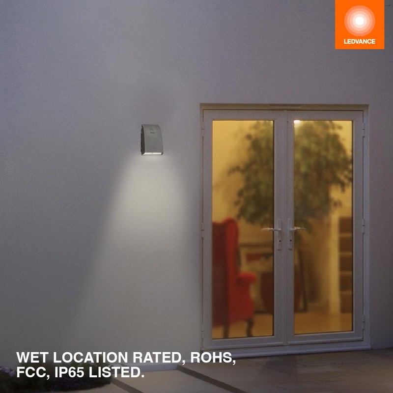 LEDVANCE Dual Selectable Slim LED Wall Pack, 10/20/30W, Dimmable, 3
