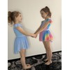 Zaclotre Ballet Leotards for Girls Toddler Ruffle Sleeve Crisscross Back