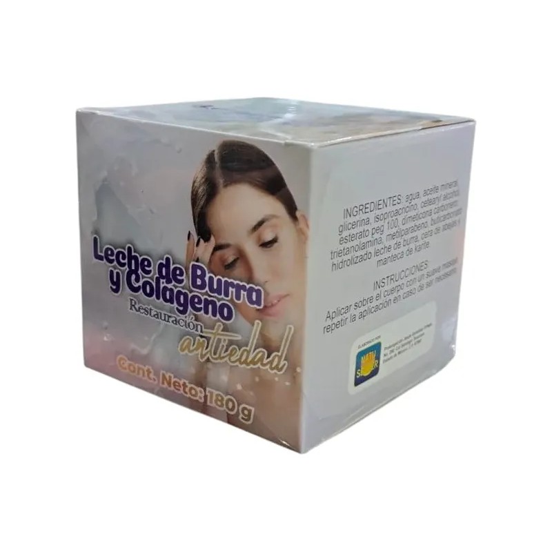 Crema Anti Edad Con Leche De Burra Y Colágeno Leche
