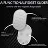 Metal Haptic Push Card Slider Toy for Adults Fingertip Relief