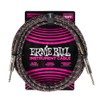 Ernie Ball Braided Instrument Cable Straight/Straight 10ft - Purple Python