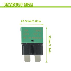 EPLZON 30A DC 12V-14V Auto Reset Circuit Breaker ATC/ATO Low Profile T1 Mini Blade Fuses Breakers for Car Trucks Marine Boat RV Solar and More,2 Pack