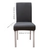 6Pcs Elegant Simple Style Polyester Elastic Chair Cover Furniture Accessories