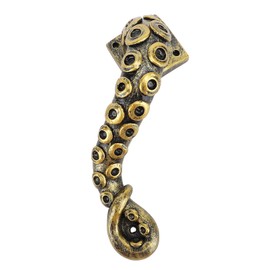 BTSEURY Octopus Door Handle, Resin, Heavy Duty Vintage Bronze Cupboard Furniture Pull, Unique Octopus Design, Steampunk Aesthetic