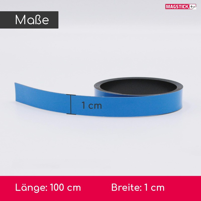 Mag235 Magnetic Strips Blue Approx. 1 cm x 1 m
