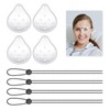 4 Pcs Transparent Eye Shield After Surgery, 9 Hole Plastic