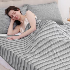 Marchpower Cooling Blanket for Hot Sleepers Queen Size, Double Sided Arc-Chill Cooling Fabric Q-Max>0.5, Cooling Blanekt for Hot Flashes and Night Sweats, Cool Blanekt Cold Blanket for Summer Grey