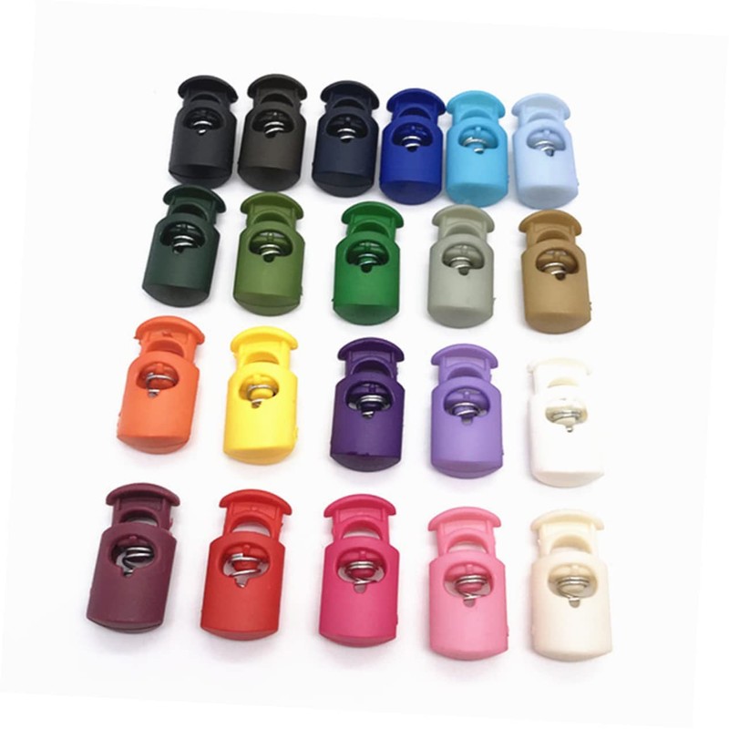 Operitacx 50pcs Lock Catch Toggles Lanyard Stopper Locks Trouser Drawstring