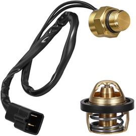 Thermostat 3084940 + Radiator Fan Switch 4010161 Compatible with Polaris Sportsman 400/500/600/700, Scrambler 500, Magnum 500 (Selected 2000–2004 Models)
