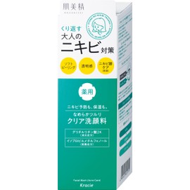 Skin Beauty (Quasi-Drug Product) Adult Acne Prevention Medicinal Clear Facial Cleanser 3.9 oz (110 g) | Acne Care, Acne Scars, Skin Care, Collagen, Hyaluronic Acid