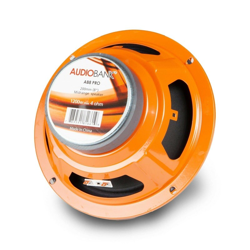Audiobank 1x AB8Pro Series 8" Midrange Coaxial Loud 1200W Speaker