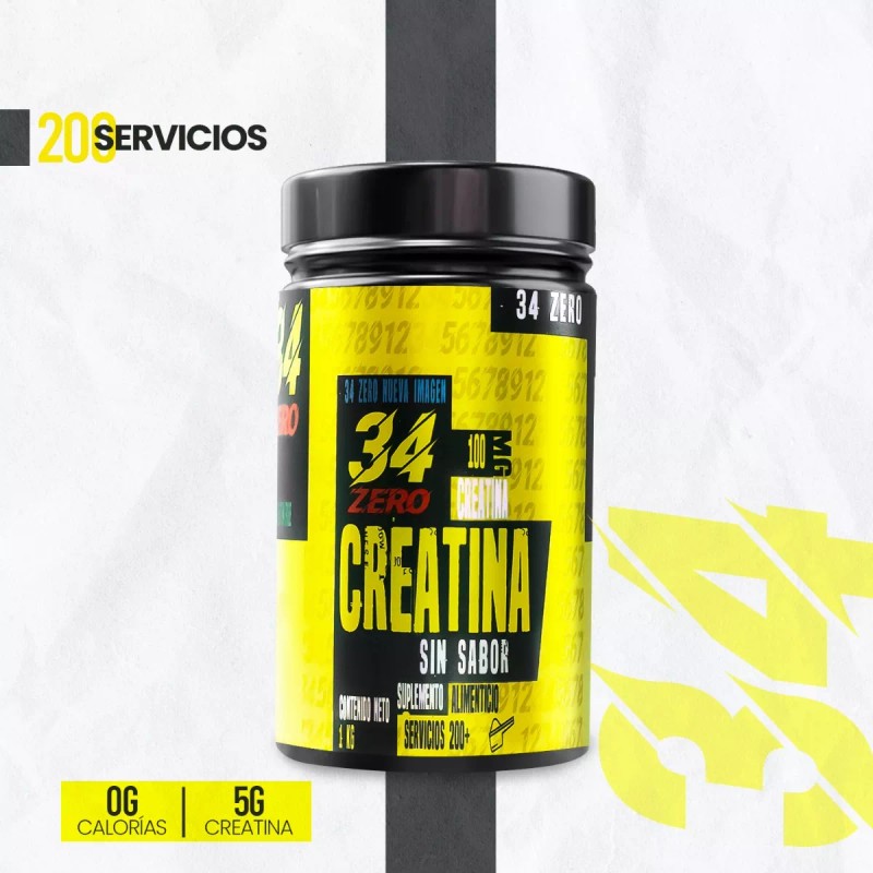 34 ZERO Suplemento 34 ZERO Creatina de 1kg - polvo