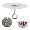 Crhexpva No Hole Adhesive Ceiling Hooks for Hanging Light Plants,Sticky