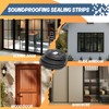 39.4Ft Weather Stripping Door Seal Strip Rubber Self Adhesive Door