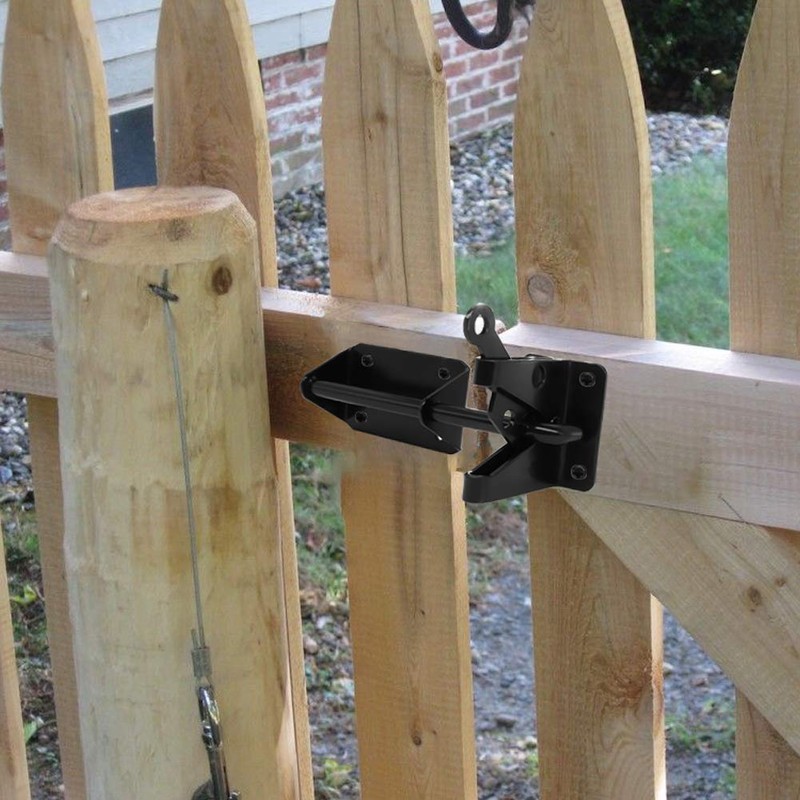 Heavy Duty Automatic Latch for Wooden & Metal Gates, Vinyl