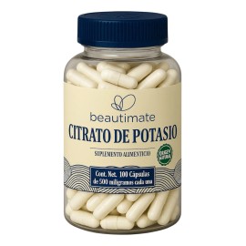 Citrato De Potasio 100 Cpsulas 500mg Calidad Premium, Natural Vegano ,  Energa, Desintoxica tus Riones, Equilibra tu nivel de Agua, Convierte...      