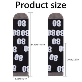 NOEMIN 30 40 50 60 70 80th Birthday Gifts for Men, Socks Mens 9-12 for Dad Husband Funny Novelty Present Calf Socks Cotton