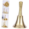 DOITOOL Christmas Handbell Vintage Brass Service Bell for Restaurant Party