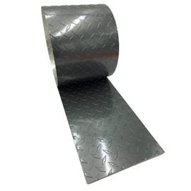 EAGLE 1-0.025 (Thin) 10 FT Embossed Aluminum Diamond Checker Plate Sheets/Rolls (Multiple Sizes and Colors) - (6in. X 10ft, Grey)