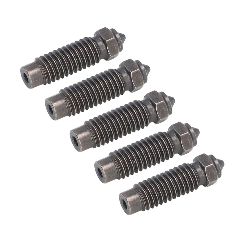 5PCS 0.4mm Nozzles M6 Thread 1.75mm Filament Hardened Steel Nozzle