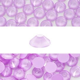 novani Novani 3000 Pieces Flatback Rhinestones Glass Round Gems Mocha Lt.Purple Crystals for Nail Art DIY Crafts Clothes Shoes,SS8,2.3-2.5mm