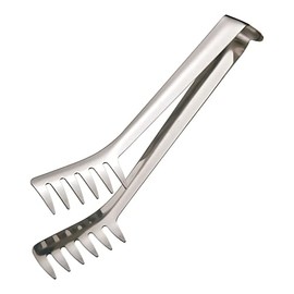 Endoshoji BSP6501 Professional Stainless Steel Spaghetti Tongs, Large, 18-8 Stainless Steel, Made in Japan