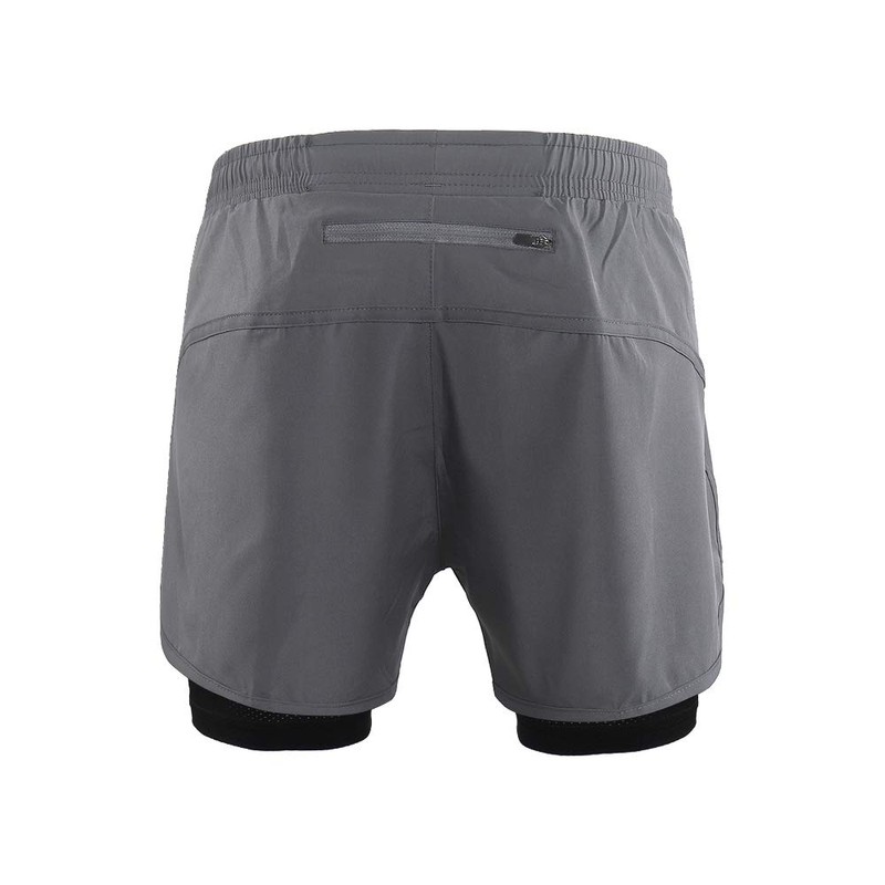 Lixada Men's 2 in 1 Running Shorts Quick Dry Breathable
