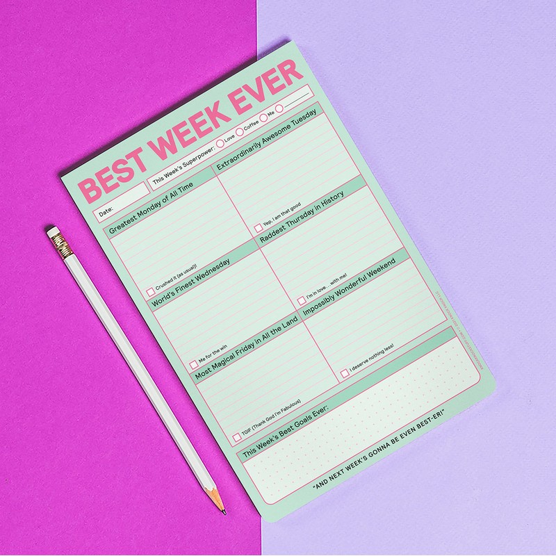 Knock Knock Best Week Ever Pad (Pastel Version)