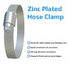 Hose Clamps Adjustable Pipe Clamps (Pack of 10) Galvanised Worm