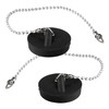 Rumyve 2pcs Universal Sink Plug Stainless Steel Ball Chain Hook,Kitchen