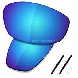 Saucer Premium Replacement Lenses for Oakley Whisker Sunglasses, High Definition - Glacier Blue Polarised