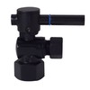 Westbrass D103BL-62 1/4-Turn Lever Handle Angle Stop Shut Off Valve,