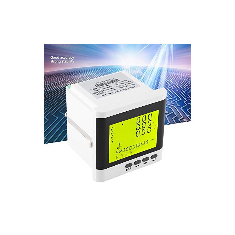 FTVOGUE Multi Function Three Phase Programmable Power Meter Electric Digital