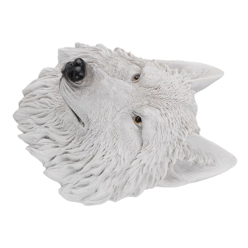 3D Simulation Animal Head Statues Wall Decor Resin Unique Exquisite