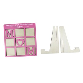 iplusmile Mother's Day Wooden Photo Frame Rustic Tabletop Display for Pictures Craftsmanship Mum Grandma for Home Special Occasions